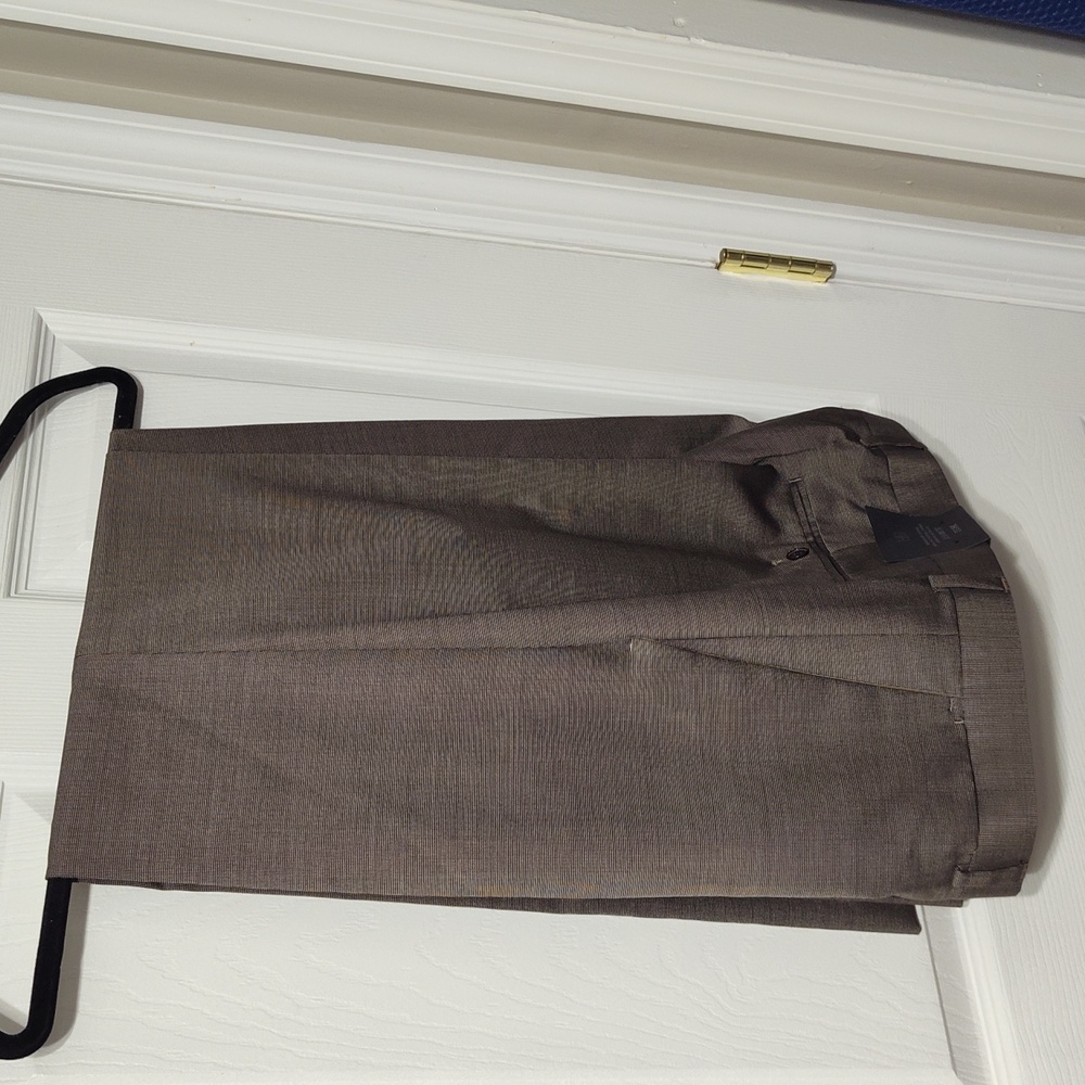 Banana Republic Monogram Brown PinDot Dress Pant 38W X 32L